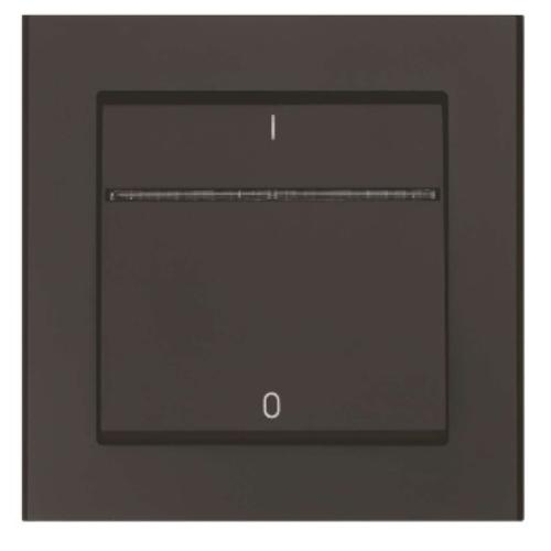 Power Switch Optima, 2-Pole, Matt Black, Quick Connection, Malmbergs 1894452