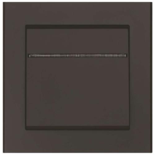 Power Switch Optima Kontroll 1-Pol, Matt Black, Fast, Malmbergs 1894453