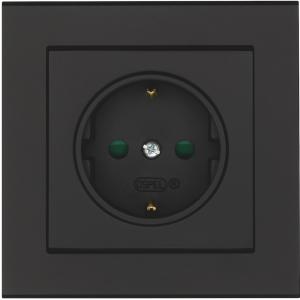 Wall Outlet, Optima, Quick Connect, Black, Malmbergs 1894461