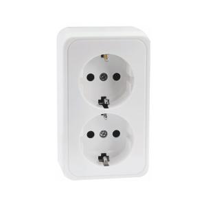 Wall Outlet Gamma, Surface Mounted 2 Way, Malmbergs 18947448
