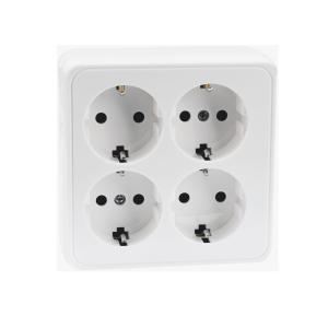 Wall Outlet Gamma, Surface Mounted 4 Way, Malmbergs 18947468