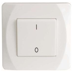 Switch Nova, White, 2-Pol, 250V, Malmbergs 1896007