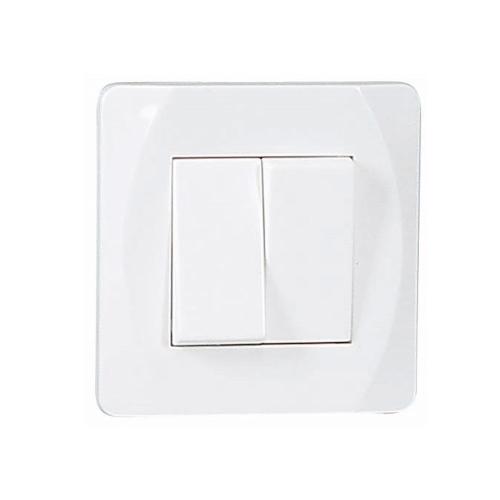 Afbryder Nova Hvid, Dobbelt Trappe/Krone, Malmbergs 1896026