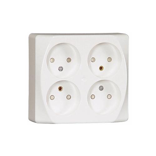 Wall Socket Nova 4 Way, Unearth, Malmbergs 1896886