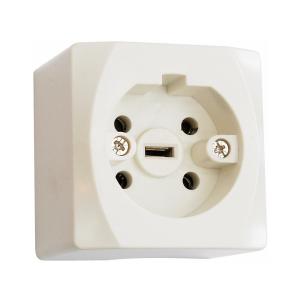 Wall Outlet Perilex, Nova, 1-Way, Surface Mounted, Malmbergs 19390008