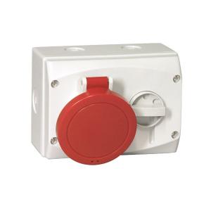 Interlocked Wall Socket, 3+N+Earth, 16A, 6H, 400V, Malmbergs 1951121