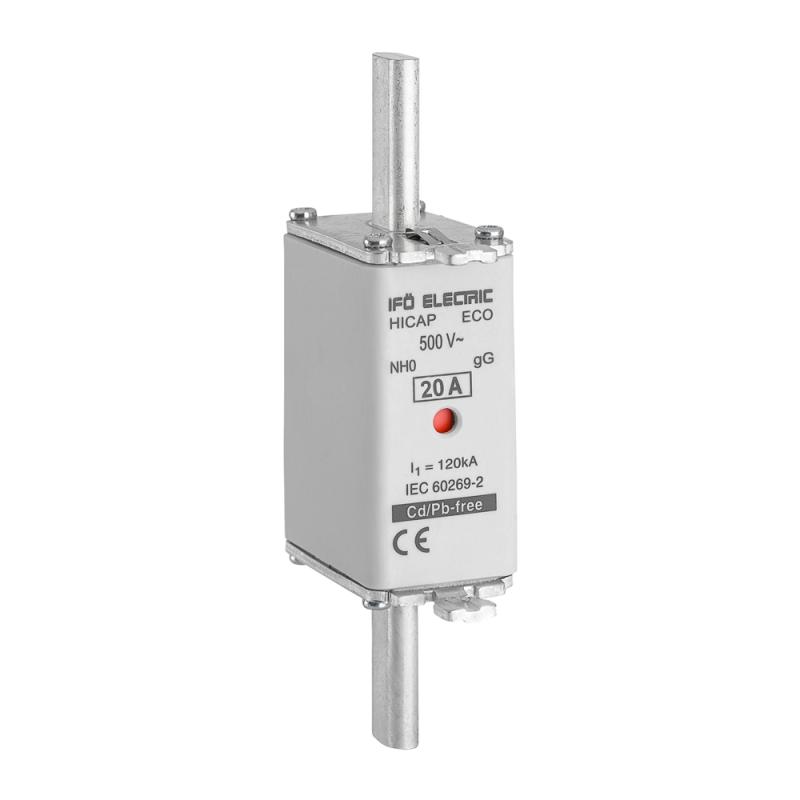 Knivsäkring, 0, 500V, 20A, Ifö Electric 2050016