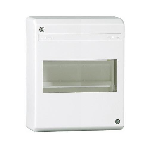 Standard Enclosure, Thermoplastic, 1 Row, 6 Modules, White, Luca 2291552