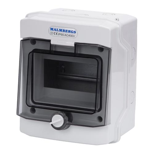 Standard Enclosure ASA-Plastic 6 Modules IP65 Light Grey Malmbergs 2291789