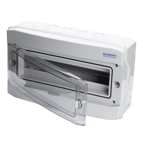 Standard Enclosure ASA-Plastic 18 Modules IP65 Light Grey Malmbergs 2291790