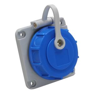 Flush Mount Straight Wall Socket 2Poles+Earth 16A 250V IP68 Malmbergs 2403863