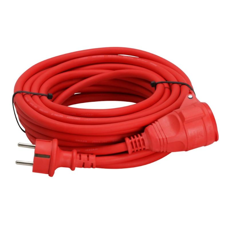 Skarvkabel 1-Fas 15m 3G1,5mm² IP44 Röd Bygg-Ström 2405641