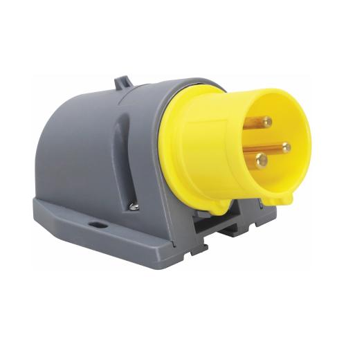 Vægstikkontakt, 2P+Jord, 16A, 4H, 110V, Malmbergs 2426003