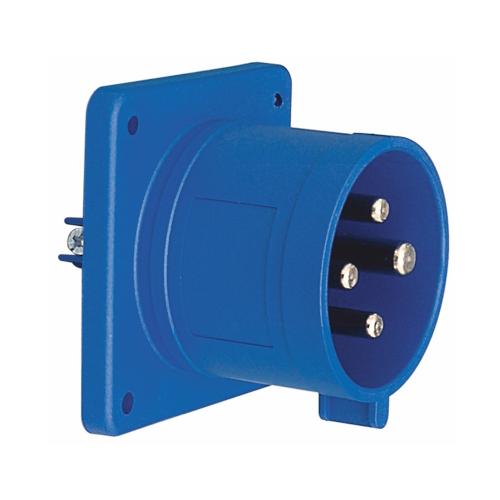 Panelindløb, Forsænket, Lige, 32A, 3P+Jord, 9H, 230V, IP44, Malmbergs 2426119