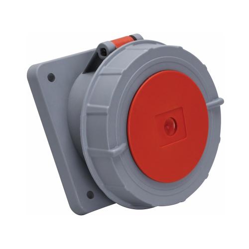 Panelstikdåse, Forsænket, Vinklet, 125A, 3P+N+Jord, 6H, 400V, IP67, Malmbergs 2426204