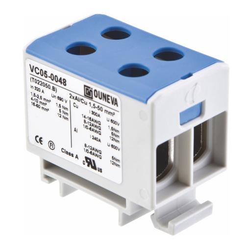 Branching Terminal Al/Cu OTL Blue, Malmbergs 2670357