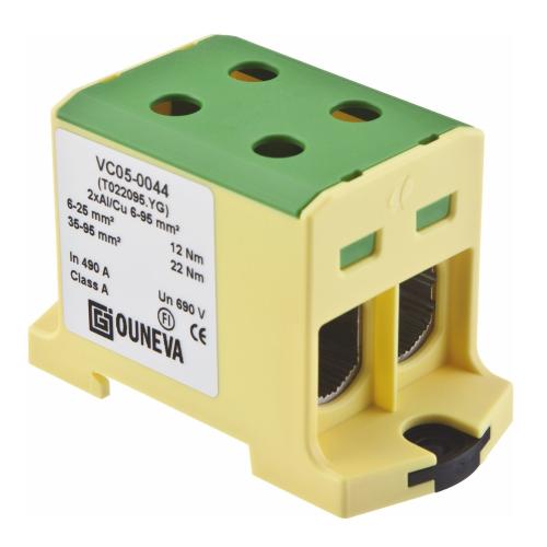 Branching Terminal Al/Cu OTL Green/Yellow, Malmbergs 2670361