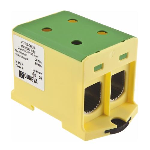 Branching Terminal Al/Cu OTL Green/Yellow, Malmbergs 2670370