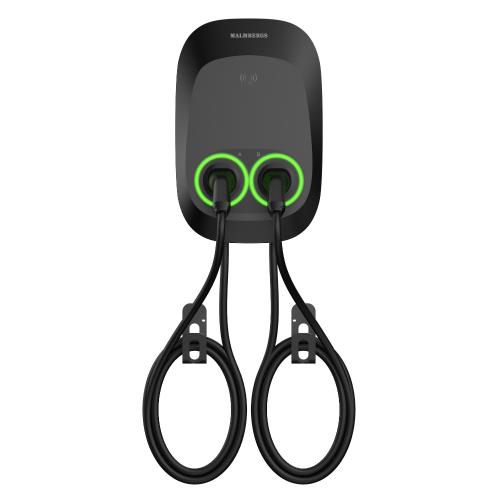 Ladeboks Evon Dual 2x11kW 32A 400VAC IP54 Type-2 Med 7m Kabel Malmbergs 2700678