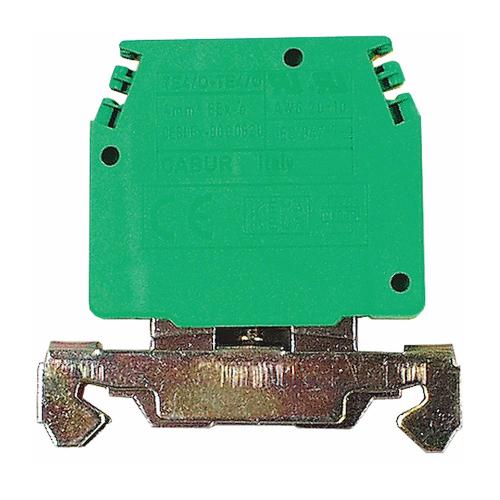 Jordklemme TE10/O, 10.0mm², Gul/Grøn, Malmbergs 2929423