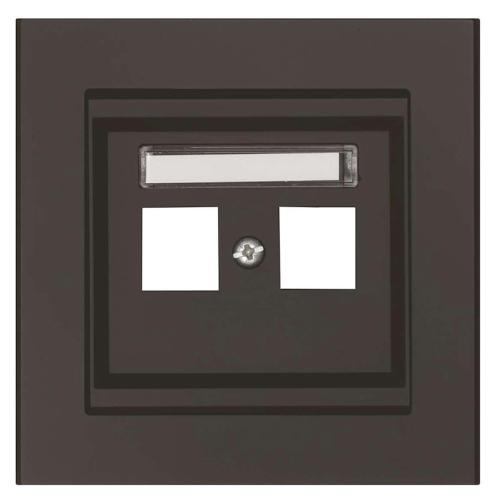 Centrumplatta Keystone Rak, 2 Vägs, Svart, Malmbergs 5118836