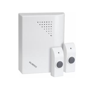 Doorbell Wireless, White, 2 Push Buttons, Malmbergs 5338361