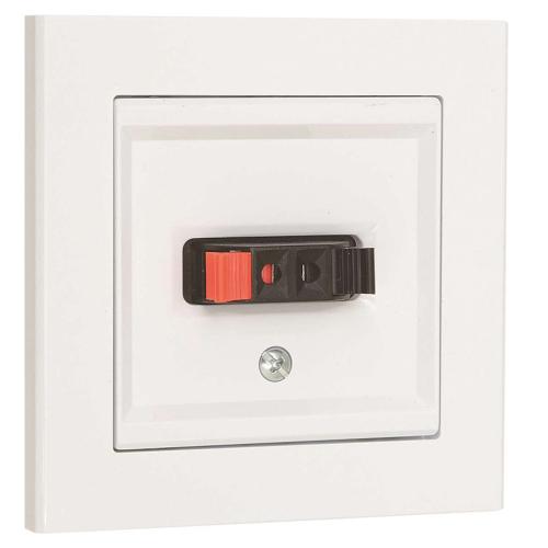 Högtalaruttag Optima 1 Vägs, Signalvit, Malmbergs 6221026