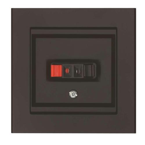 Högtalaruttag Optima 1 Vägs, Svart, Malmbergs 6231026