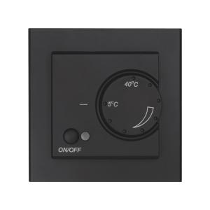 Floor Heating Meter Thermostat Optima, 3200W, Black, Malmbergs 8580475