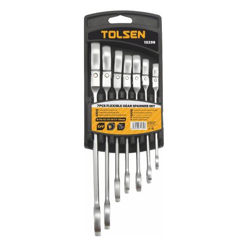 Spärrnyckelsats, 7 Delar, Tolsen 9816595