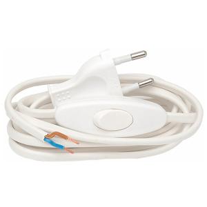 ​Armature Cord With Switch, White, Malmbergs 99005258