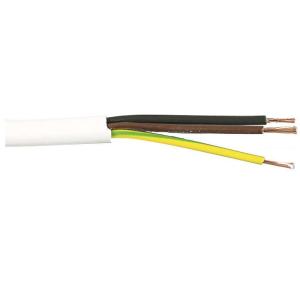 Cable Rkk (H05VV-F), 3G1mm², White, 5m, 300/500V, Malmbergs 99006088