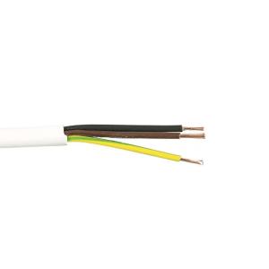 Cable RKK (H05Vv-F) 3G0.75mm², White, 5m, Malmbergs 99006378