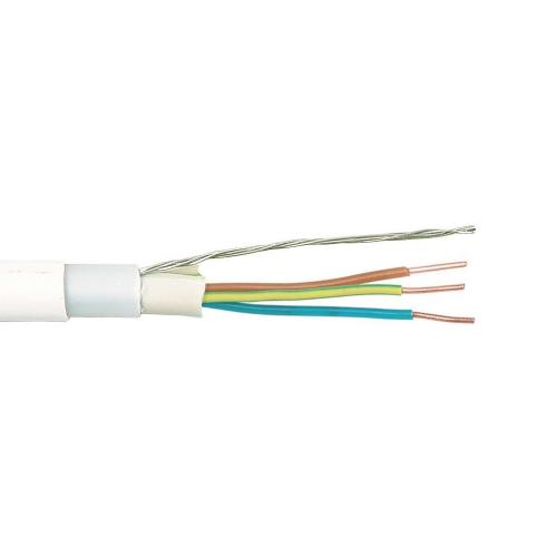Eklk 3G1,5+1mm², 10m, 450/750V, Vit, Malmbergs 9900657