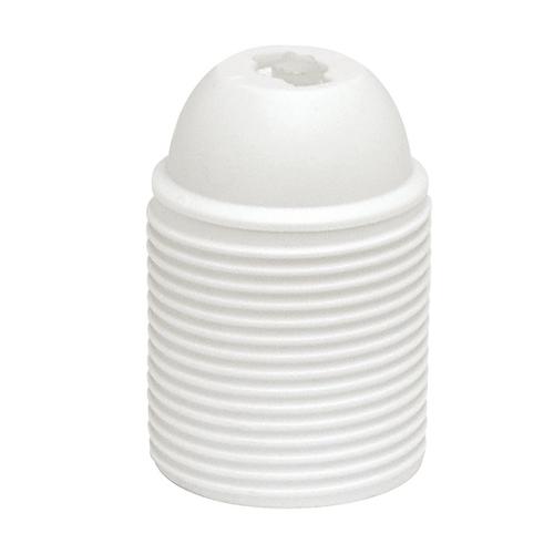 Lamphållare, Ojordad, Gängad, E27, Vit, Malmbergs 99008238