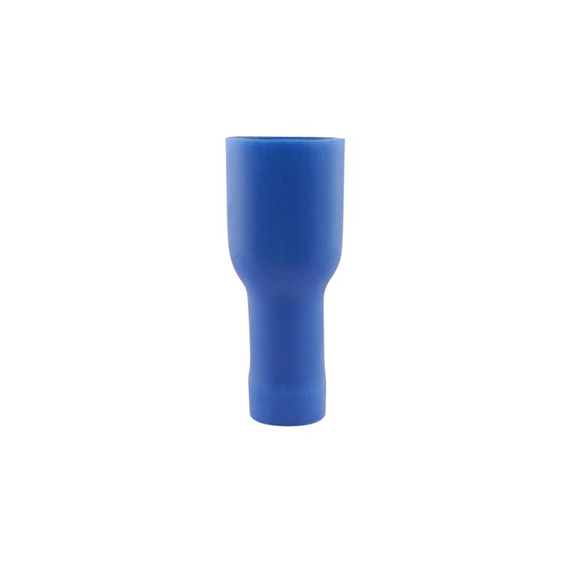 Flatstifthylsa Förtent Mässing Helisolerad 1,0-2,5mm², Blå, 100st, nELCO 9908008