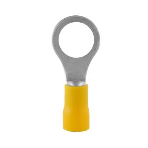 Ring Cable Lug, Insulated, 4.0-6.0mm², Yellow, 100pcs, Nelco 9908035