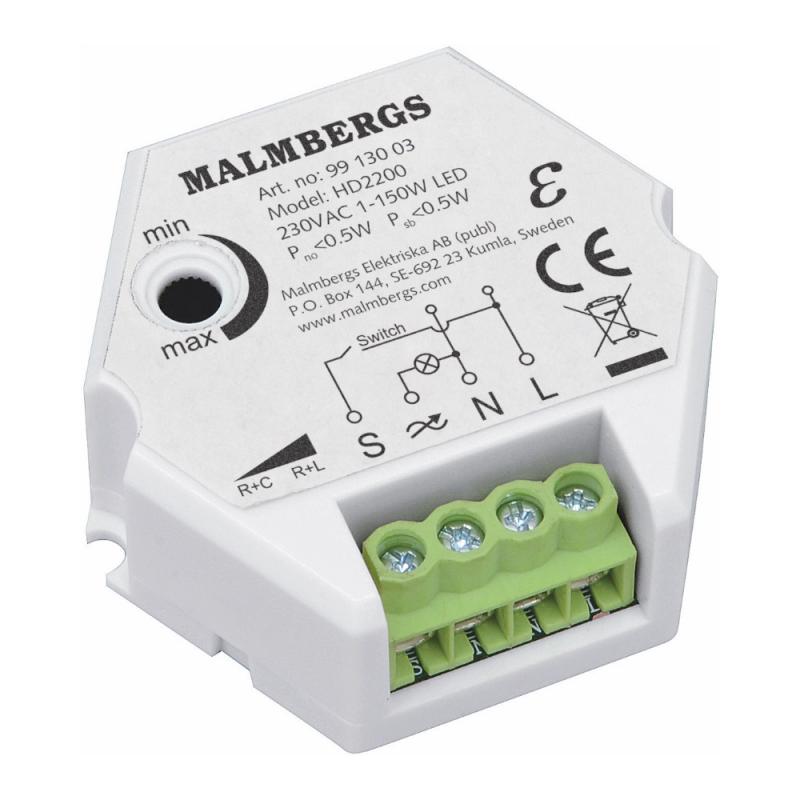 Dosdimmer 1-200W, Malmbergs 9913003