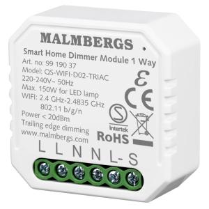 Wi-Fi Smart Dosdimmer, 230V, IP20 Malmbergs 9919037