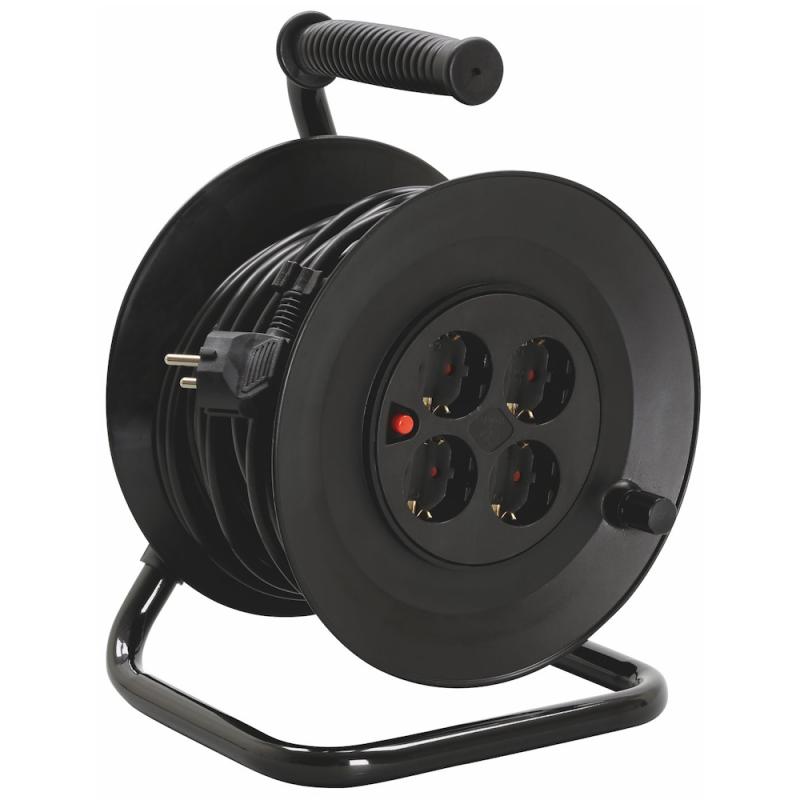 Kabelvinda 20m H05VV-F (RKK) 3G1,0mm² IP20 Svart Malmbergs 9924017