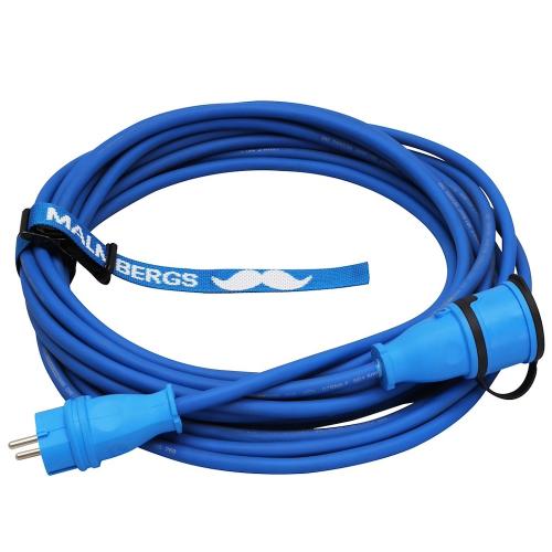 Splicing cable, Blue, 10m, 3G1, 5mm², Mustasch-Edition, IP44, Malmbergs 9924045
