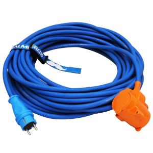 Branch cable, 20m, 3G2.5mm², Mustasch-Edition, IP44, Blue, Malmbergs 9924047