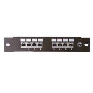 Patchpanel 10” CAT.6, Skärmad, 8-Portar, Malmbergs 9951013