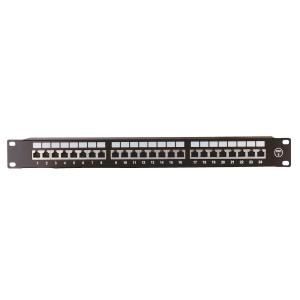 Patch Panel 19”, Cat.6, Shielded, 24-Ports, Malmbergs 9951014