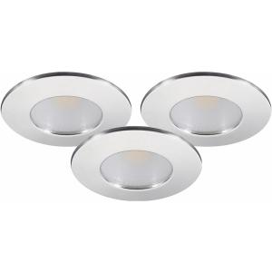 Downlight MD-231, LED, 3x5W, Chrome, 3pcs, Malmbergs 9974573