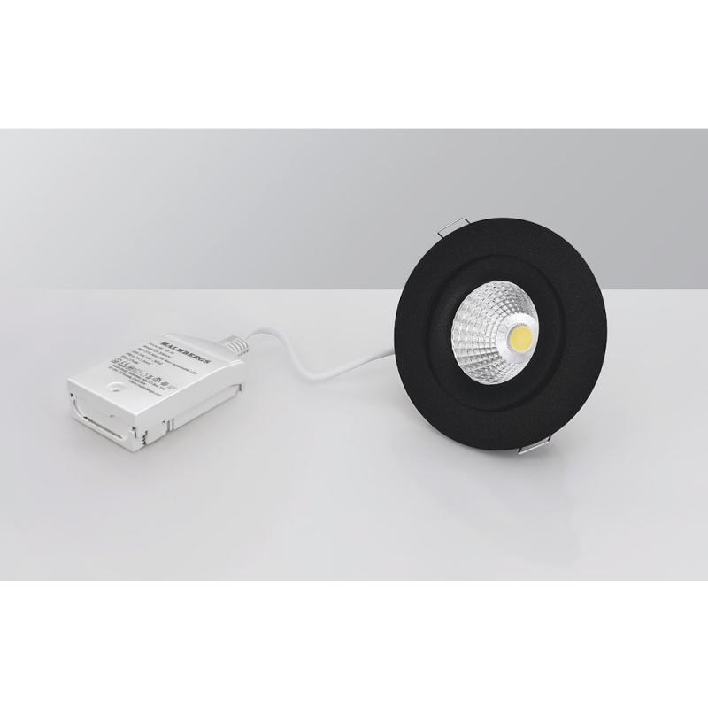 Downlight MD-360, LED, 6W, AC-Chip, Svart, Malmbergs 9974594
