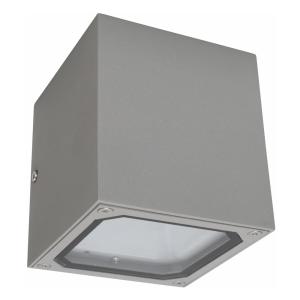 Wall Luminaire Cube II, 2x7W, IP54, Silver, Malmbergs 9977334