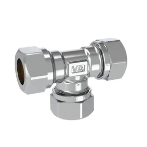 T-Koppling 1150 Förkromad Vatette