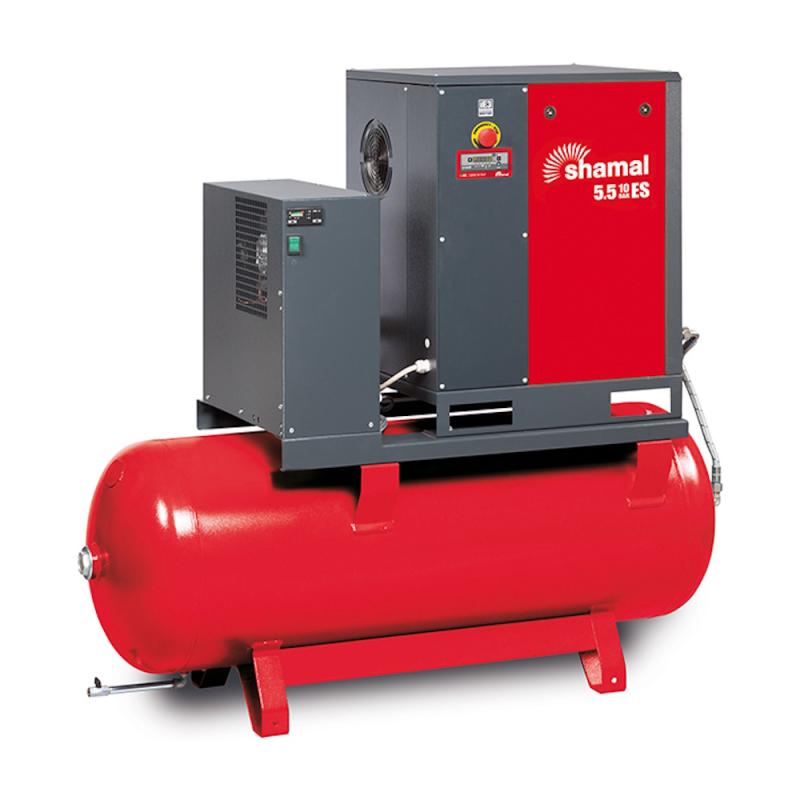 Skruvkompressor Ghibli 5,5-10-270 ES 7,5hk 10 Bar 270L/Tank Shamal