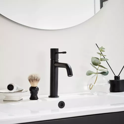 Hafa Basin Mixer Fine Low Matt Black
